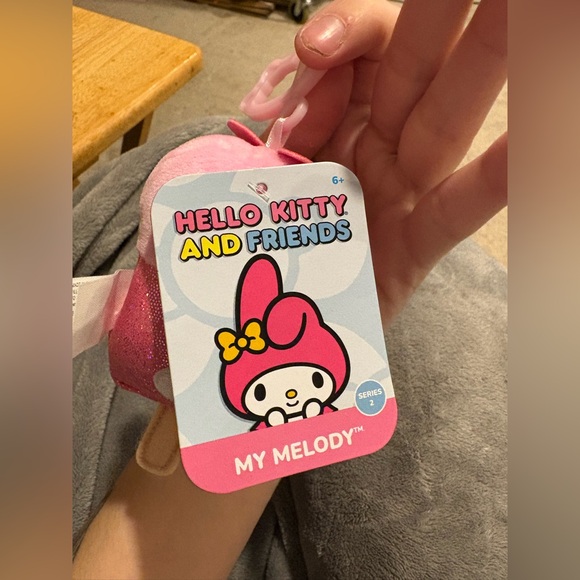 Nwt my melody sparkly plush bag charm - Picture 2 of 4